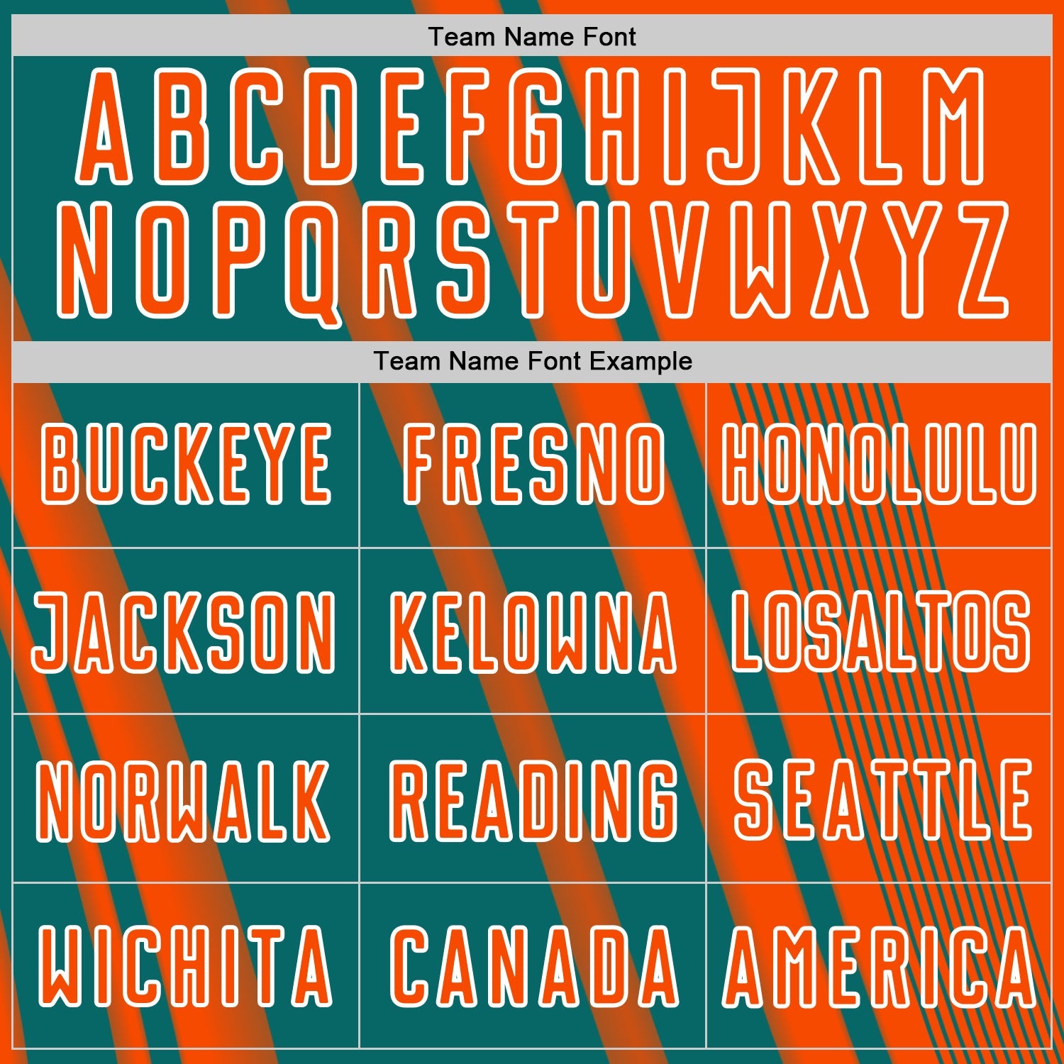 Custom Orange Teal-White Lines Sports Sublimation Soccer Uniform Jersey