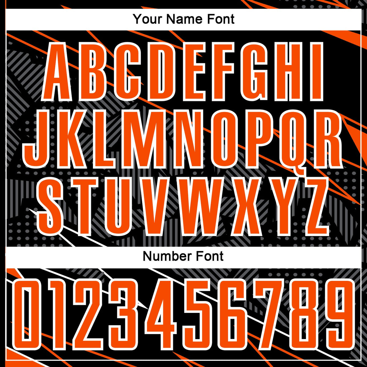 Custom Black Orange-White Lines Sports Sublimation Soccer Uniform Jersey