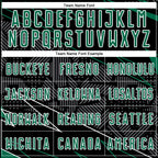 Custom Black Kelly Green-White Lines Sports Sublimation Soccer Uniform Jersey