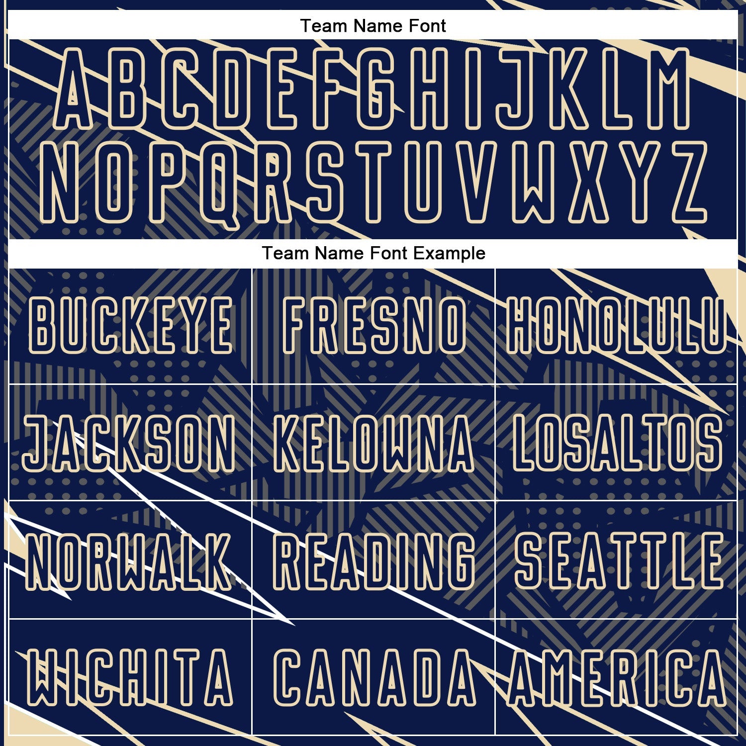 Custom Navy Cream Lines Sports Sublimation Soccer Uniform Jersey