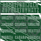 Custom Green White Lines Sports Sublimation Soccer Uniform Jersey