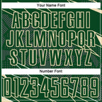 Custom Green Cream Lines Sports Sublimation Soccer Uniform Jersey