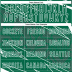 Custom Kelly Green White Lines Sports Sublimation Soccer Uniform Jersey