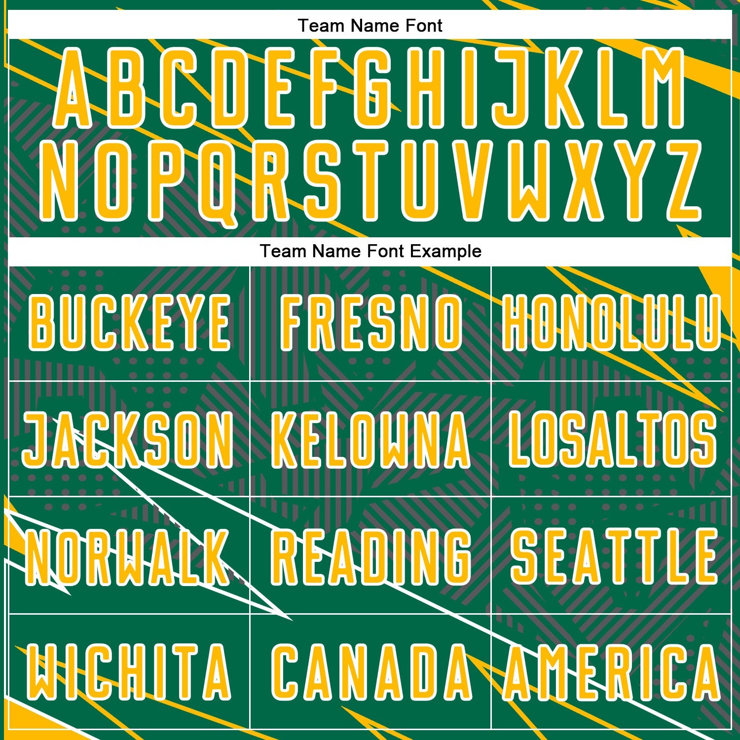 Custom Kelly Green Gold-White Lines Sports Sublimation Soccer Uniform Jersey