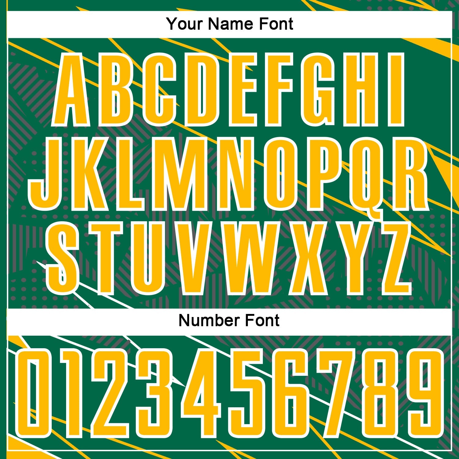 Custom Kelly Green Gold-White Lines Sports Sublimation Soccer Uniform Jersey