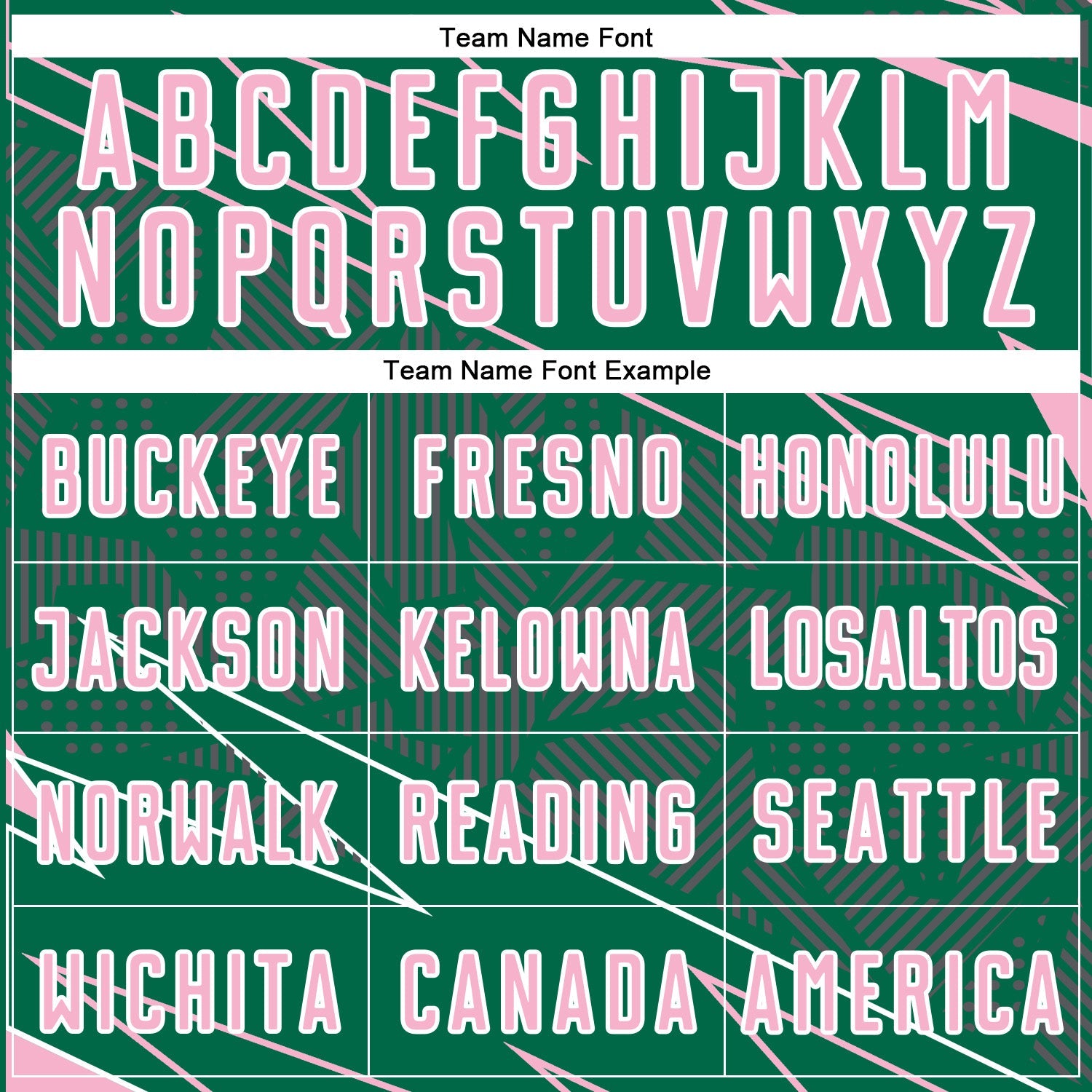 Custom Kelly Green Light Pink-White Lines Sports Sublimation Soccer Uniform Jersey