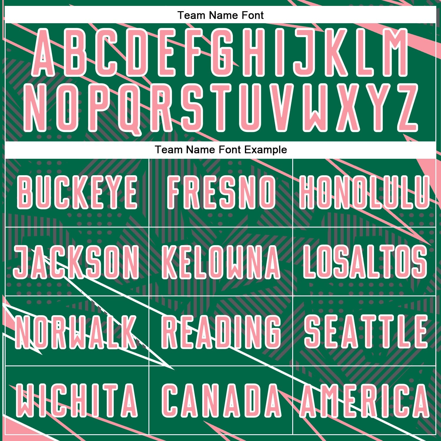 Custom Kelly Green Medium Pink-White Lines Sports Sublimation Soccer Uniform Jersey