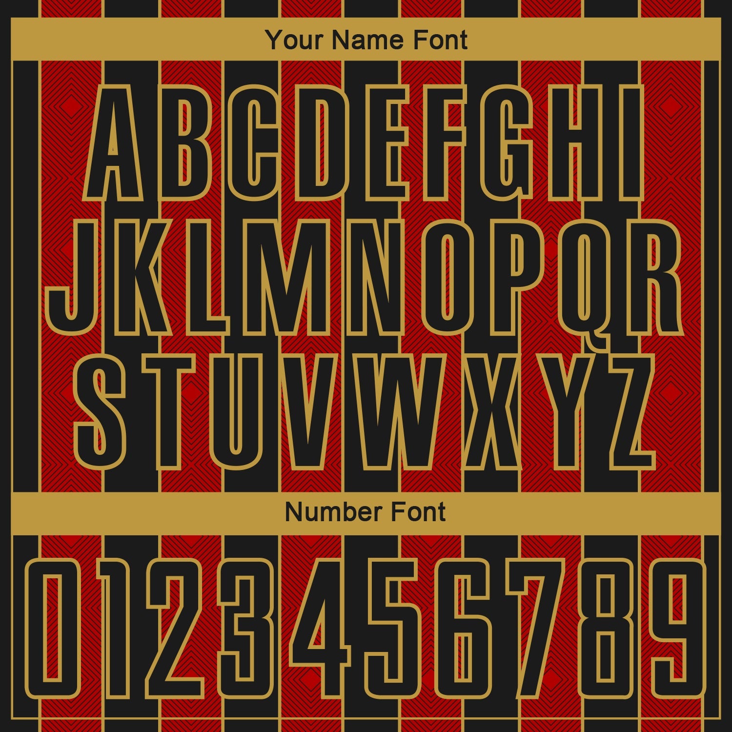 Custom Black Red-Old Gold Pinstripe Line Sports Sublimation Soccer Uniform Jersey