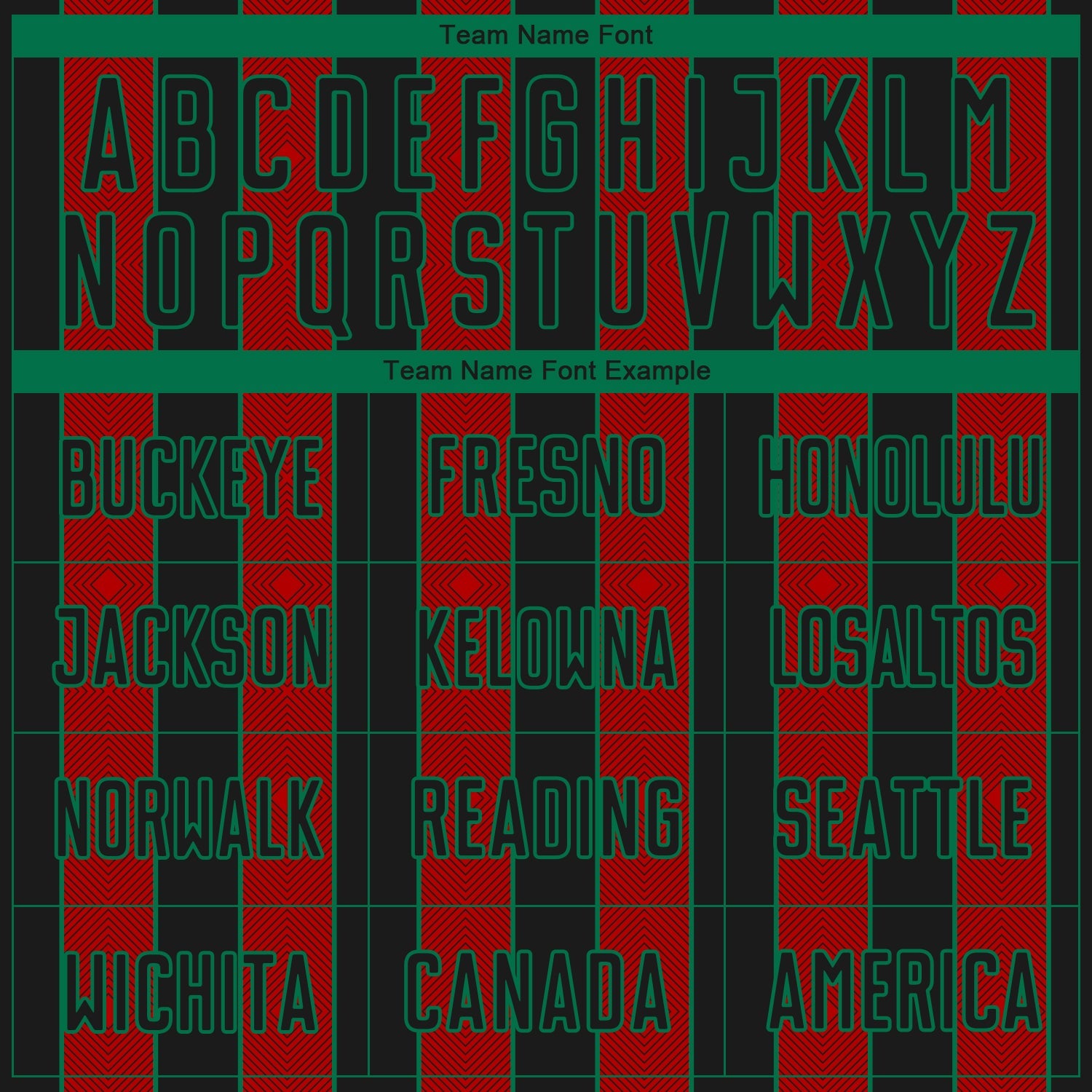 Custom Black Red-Kelly Green Pinstripe Line Sports Sublimation Soccer Uniform Jersey