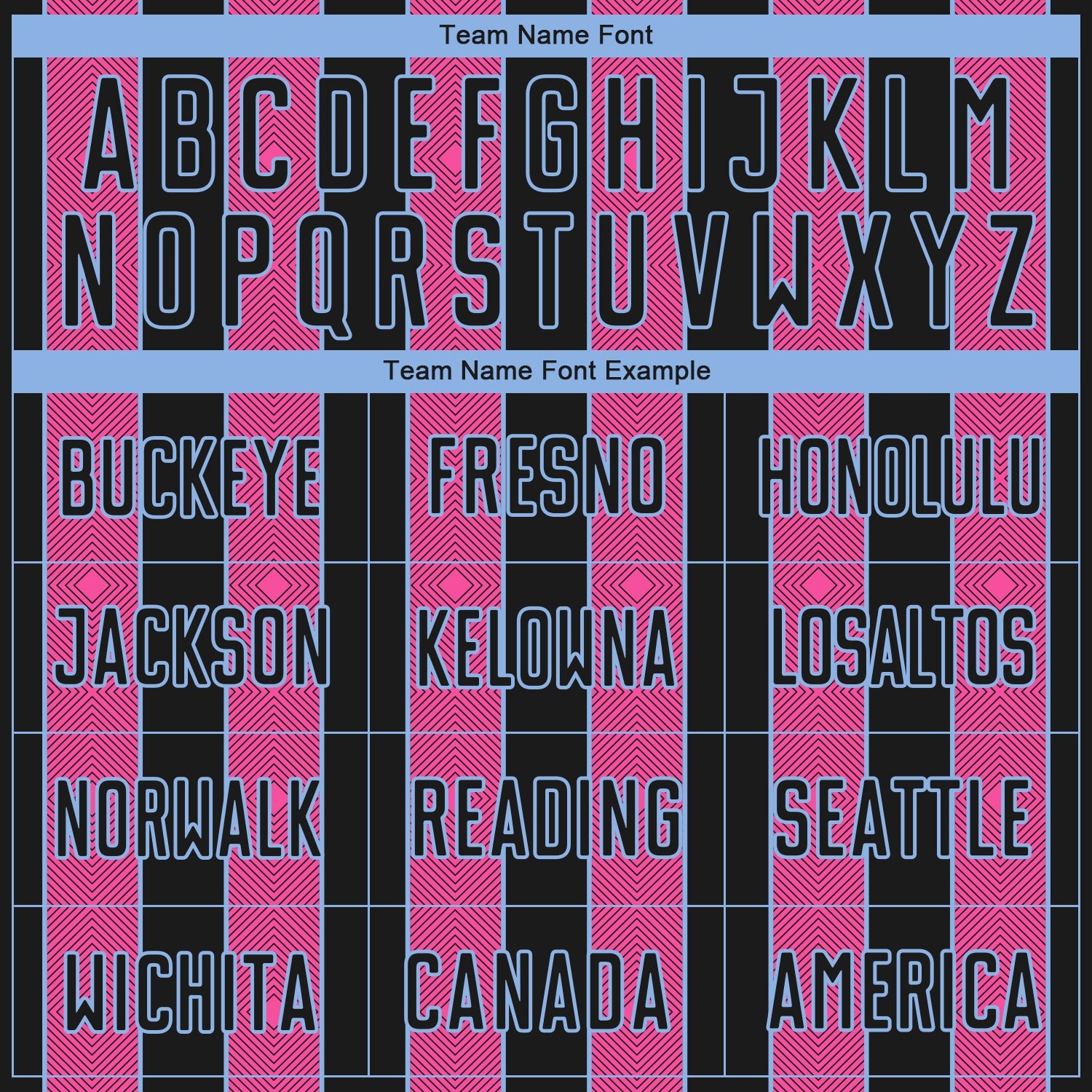 Custom Black Pink-Light Blue Pinstripe Line Sports Sublimation Soccer Uniform Jersey