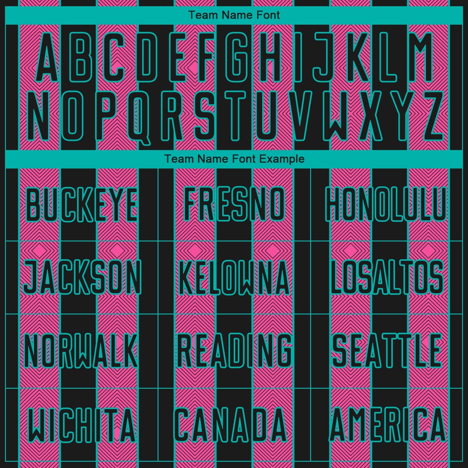 Custom Black Pink-Aqua Pinstripe Line Sports Sublimation Soccer Uniform Jersey