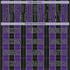 Custom Black Purple-Gray Pinstripe Line Sports Sublimation Soccer Uniform Jersey