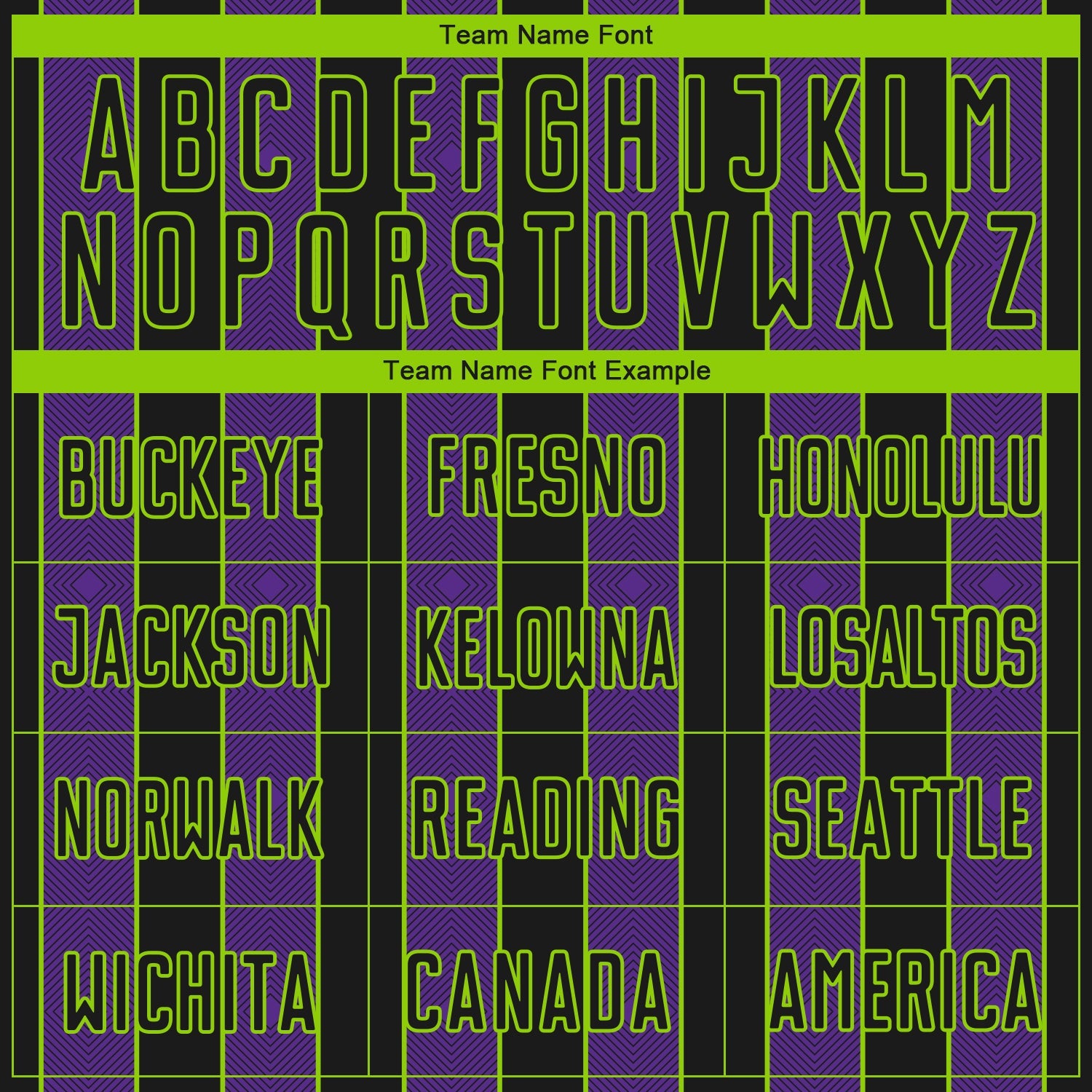 Custom Black Purple-Neon Green Pinstripe Line Sports Sublimation Soccer Uniform Jersey