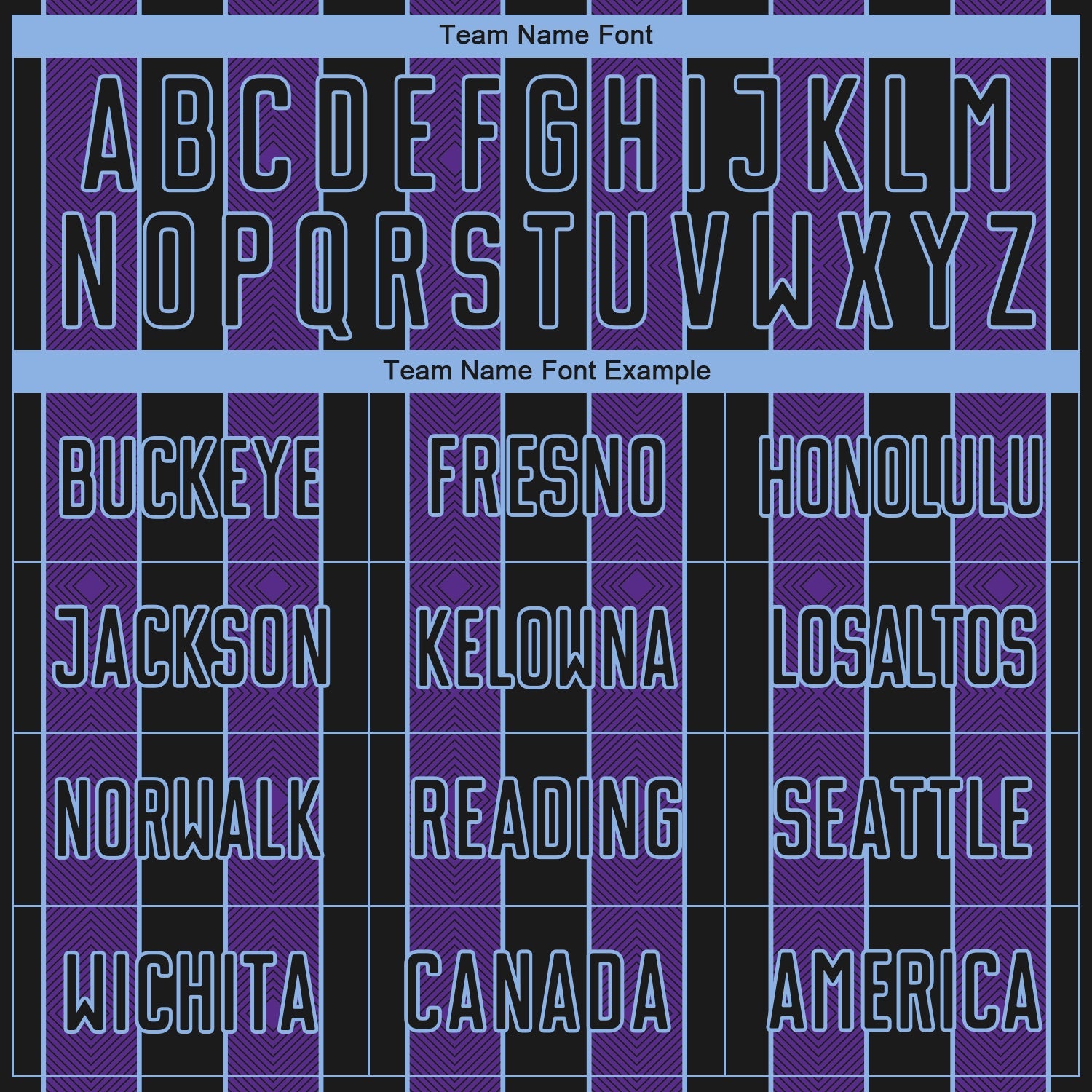 Custom Black Purple-Light Blue Pinstripe Line Sports Sublimation Soccer Uniform Jersey