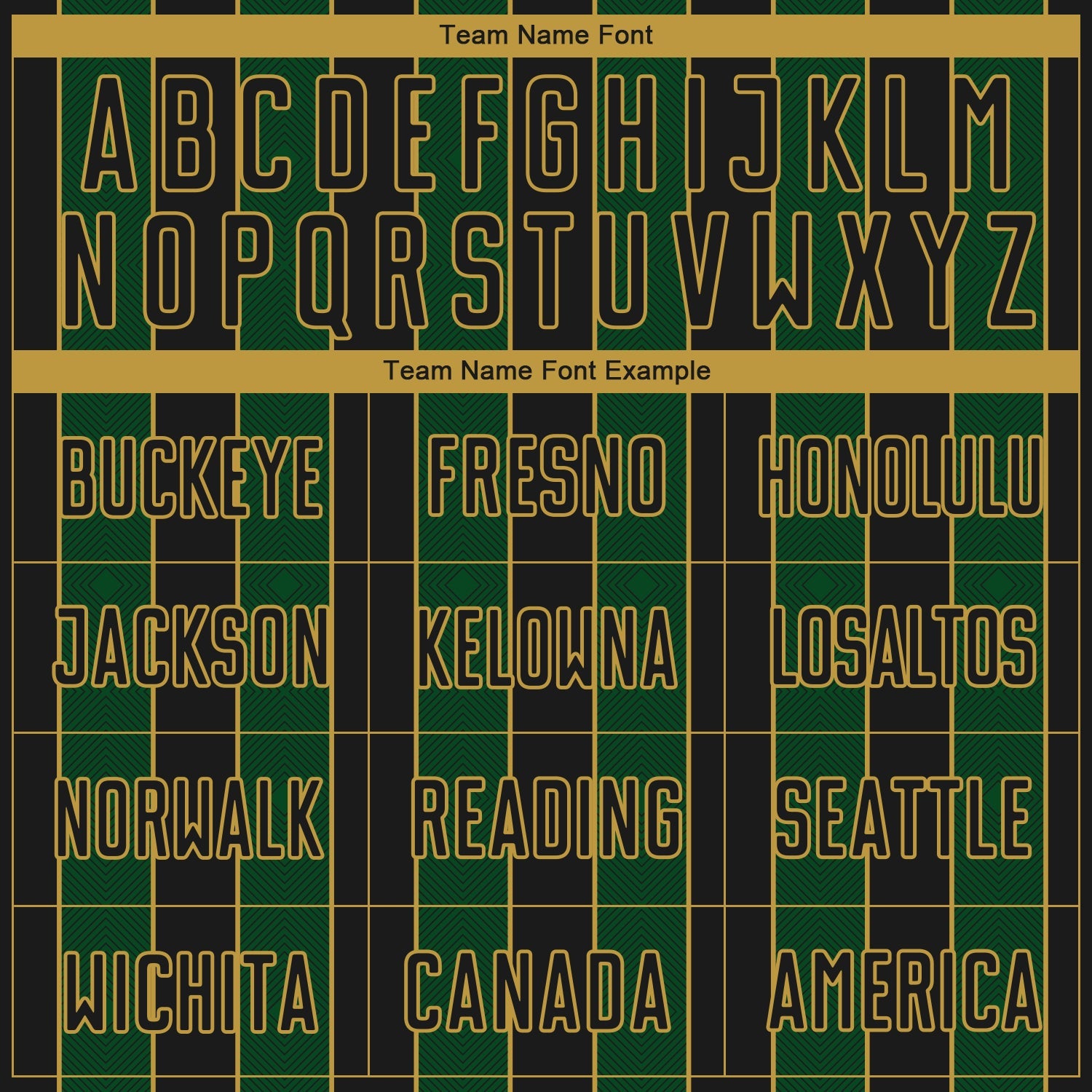 Custom Black Green-Old Gold Pinstripe Line Sports Sublimation Soccer Uniform Jersey