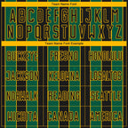 Custom Black Kelly Green-Gold Pinstripe Line Sports Sublimation Soccer Uniform Jersey