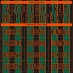 Custom Black Kelly Green-Orange Pinstripe Line Sports Sublimation Soccer Uniform Jersey