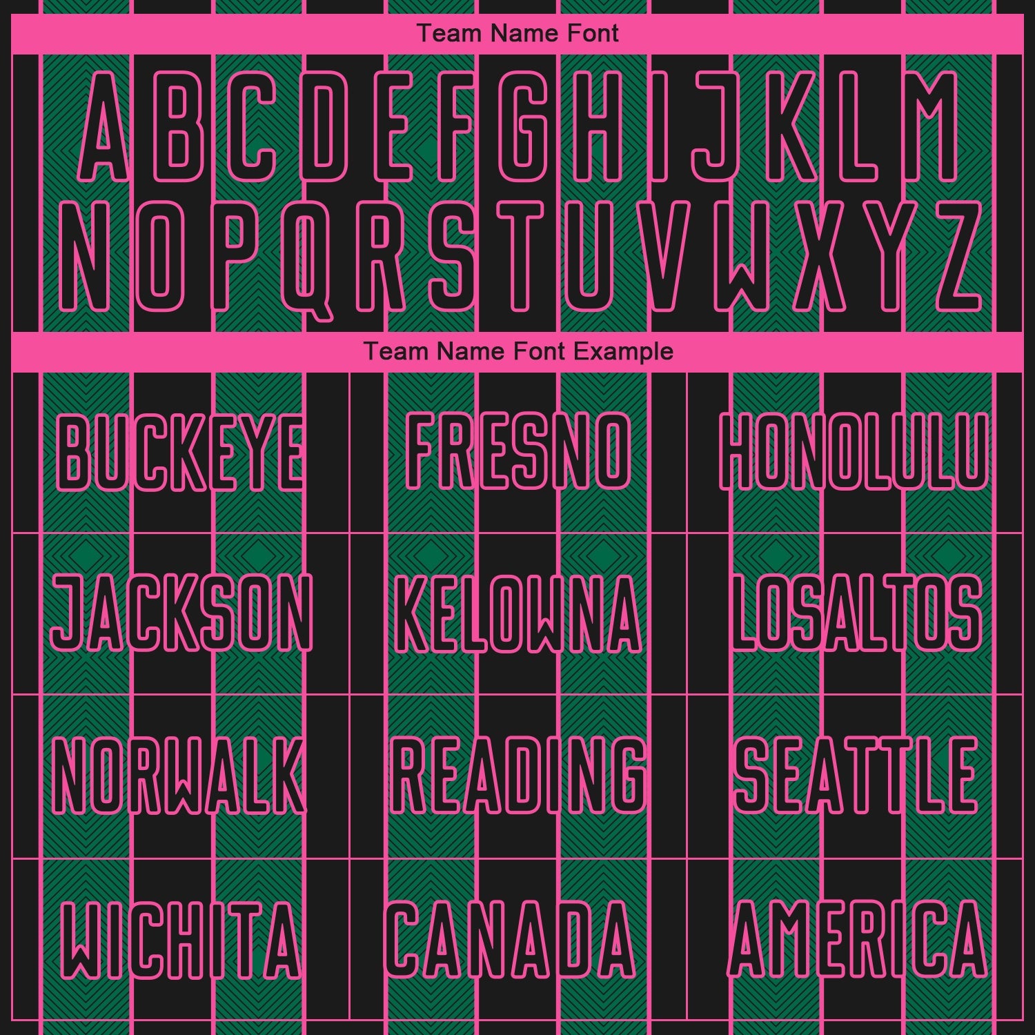 Custom Black Kelly Green-Pink Pinstripe Line Sports Sublimation Soccer Uniform Jersey