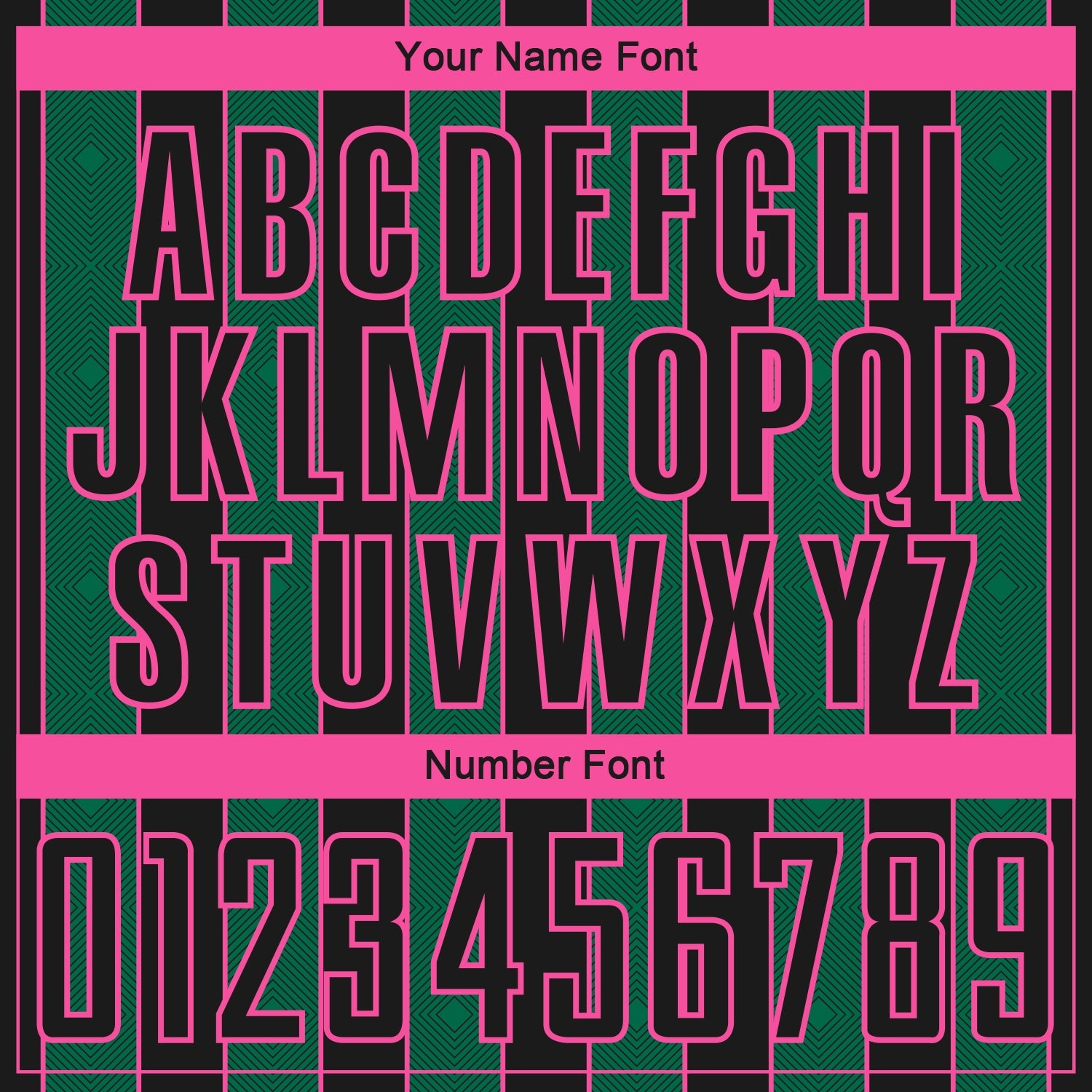 Custom Black Kelly Green-Pink Pinstripe Line Sports Sublimation Soccer Uniform Jersey