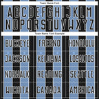 Custom Black Light Blue-White Pinstripe Line Sports Sublimation Soccer Uniform Jersey