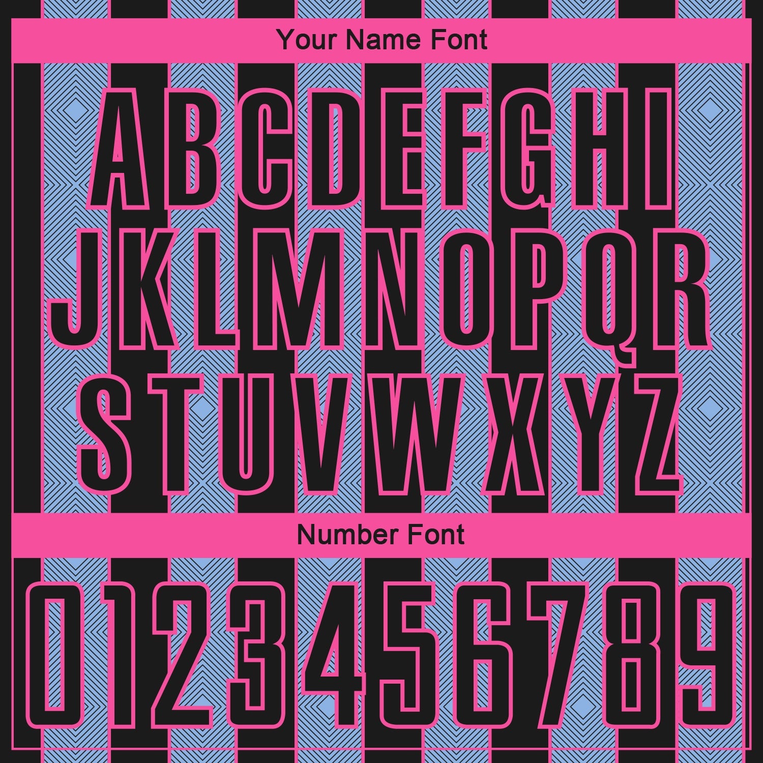 Custom Black Light Blue-Pink Pinstripe Line Sports Sublimation Soccer Uniform Jersey