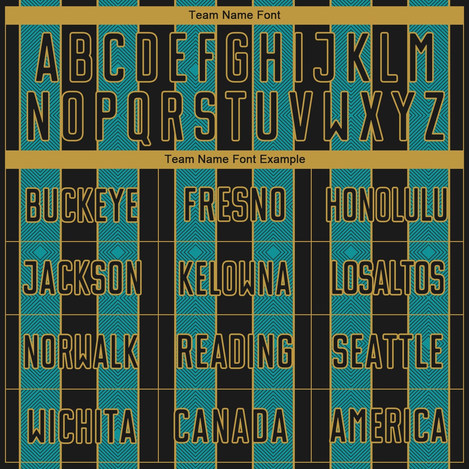 Custom Black Teal-Old Gold Pinstripe Line Sports Sublimation Soccer Uniform Jersey