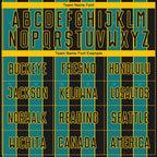 Custom Black Teal-Yellow Pinstripe Line Sports Sublimation Soccer Uniform Jersey