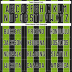 Custom Black Neon Green-White Pinstripe Line Sports Sublimation Soccer Uniform Jersey