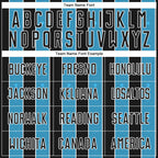 Custom Black Sky Blue-White Pinstripe Line Sports Sublimation Soccer Uniform Jersey