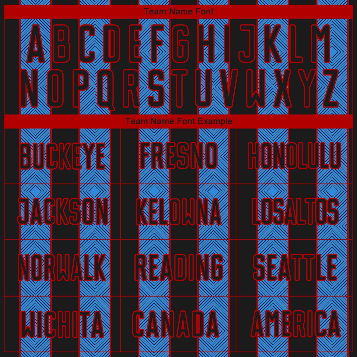 Custom Black Powder Blue-Red Pinstripe Line Sports Sublimation Soccer Uniform Jersey