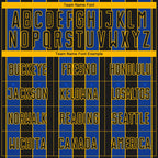 Custom Black Thunder Blue-Gold Pinstripe Line Sports Sublimation Soccer Uniform Jersey