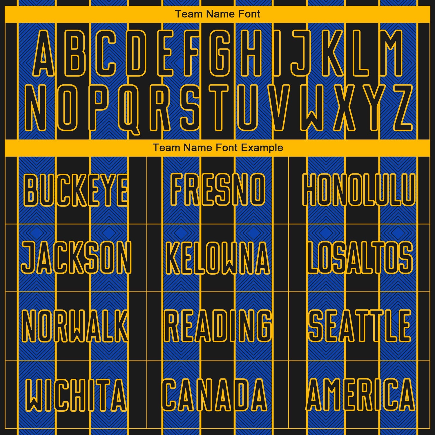 Custom Black Thunder Blue-Gold Pinstripe Line Sports Sublimation Soccer Uniform Jersey