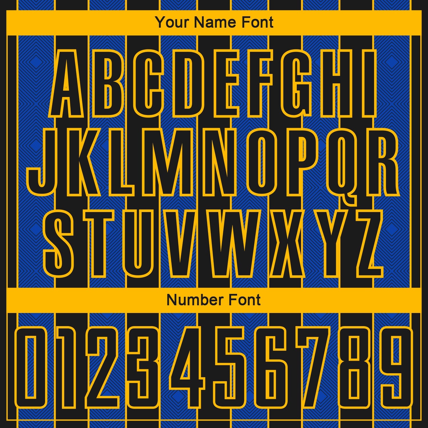 Custom Black Thunder Blue-Gold Pinstripe Line Sports Sublimation Soccer Uniform Jersey