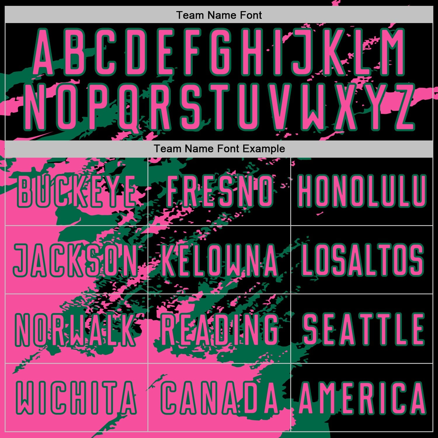 Custom Black Pink-Kelly Green Abstract Fragment Art Splash Sports Sublimation Soccer Uniform Jersey