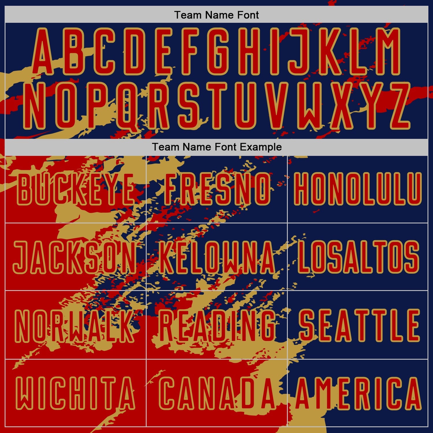 Custom Navy Red-Old Gold Abstract Fragment Art Splash Sports Sublimation Soccer Uniform Jersey