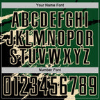 Custom Green Black-Cream Abstract Fragment Art Splash Sports Sublimation Soccer Uniform Jersey