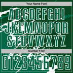 Custom Green Kelly Green-White Abstract Fragment Art Splash Sports Sublimation Soccer Uniform Jersey