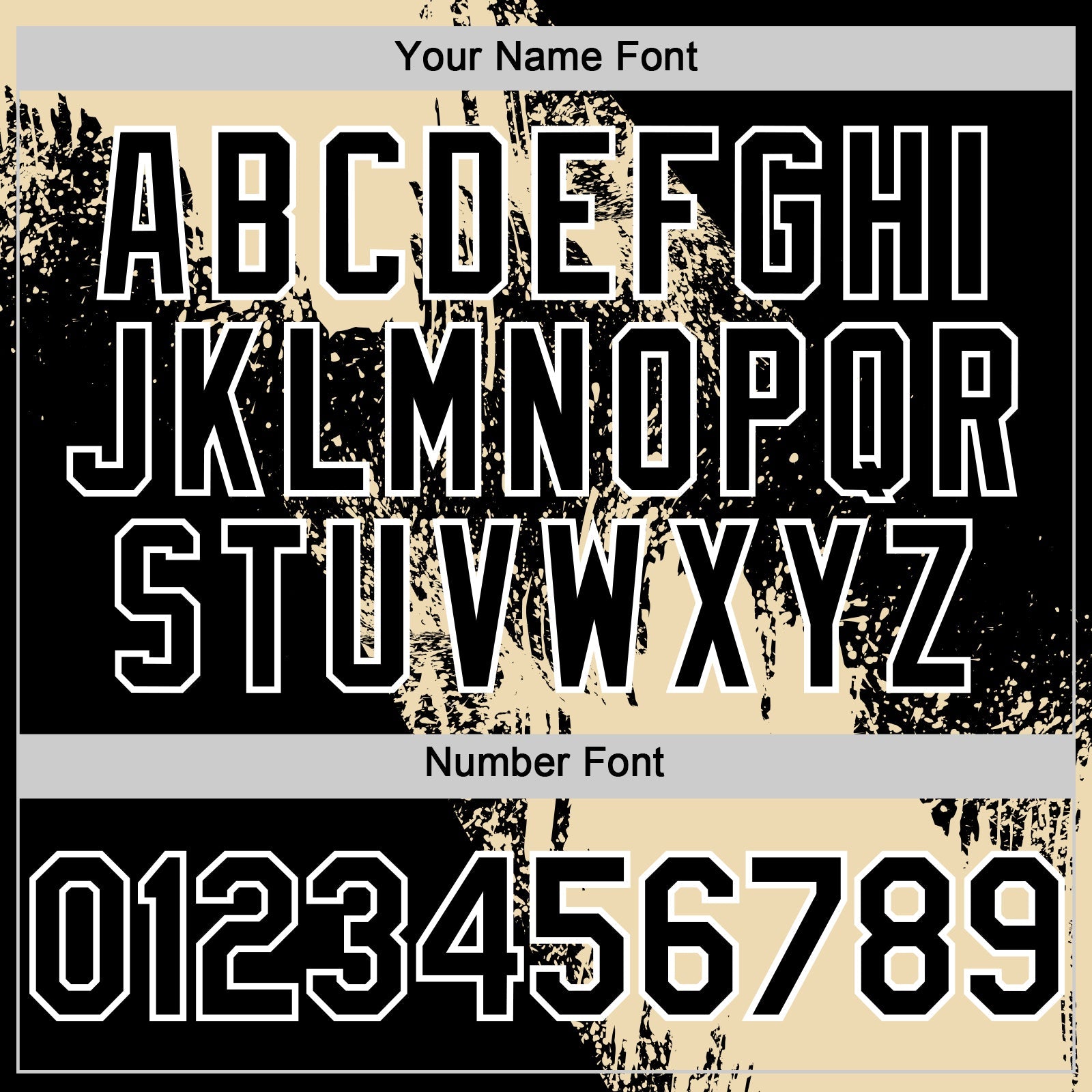 Custom Cream Black-White 3D Pattern Abstract Brush Stroke Two-Button Unisex Softball Jersey