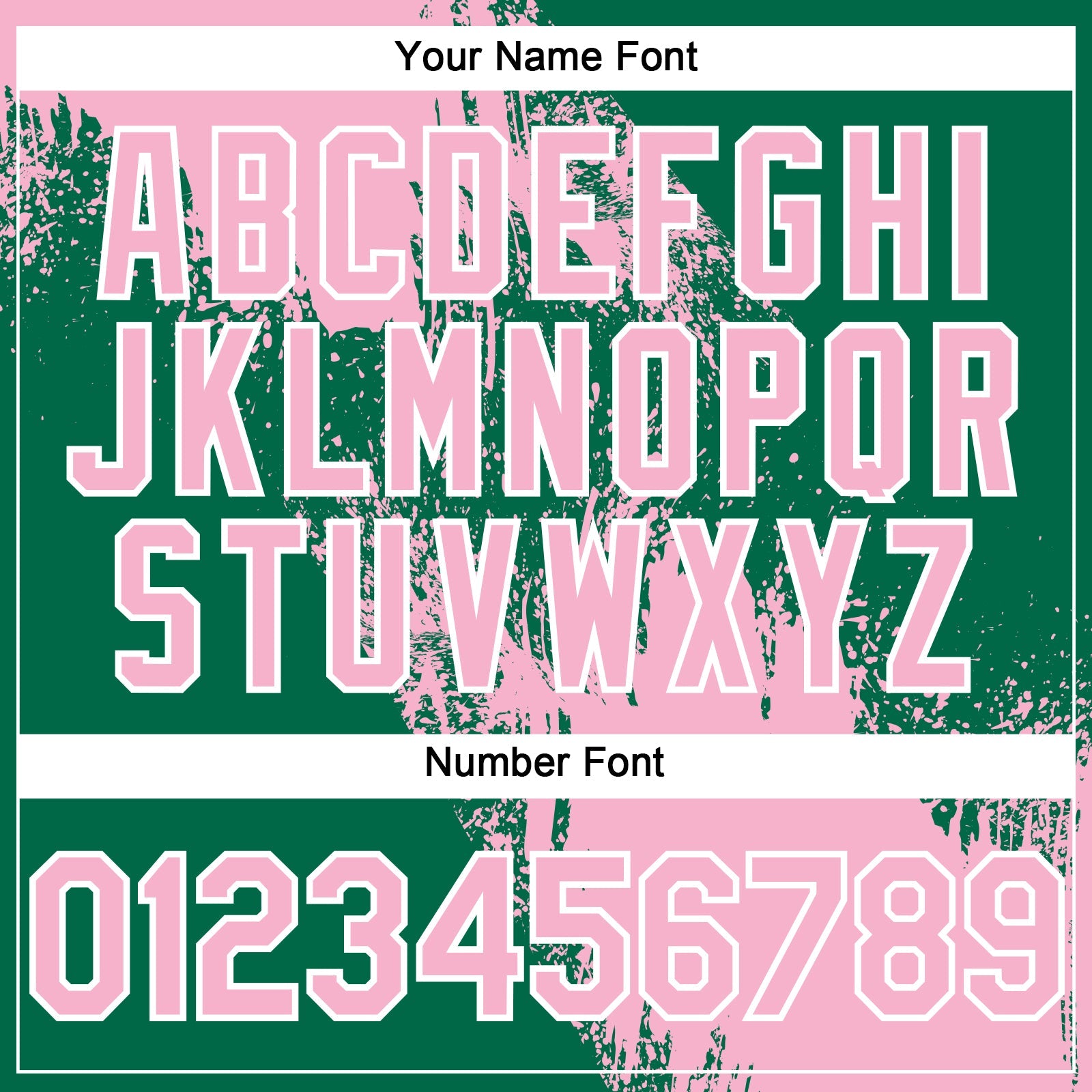 Custom Light Pink Kelly Green-White 3D Pattern Abstract Brush Stroke Two-Button Unisex Softball Jersey