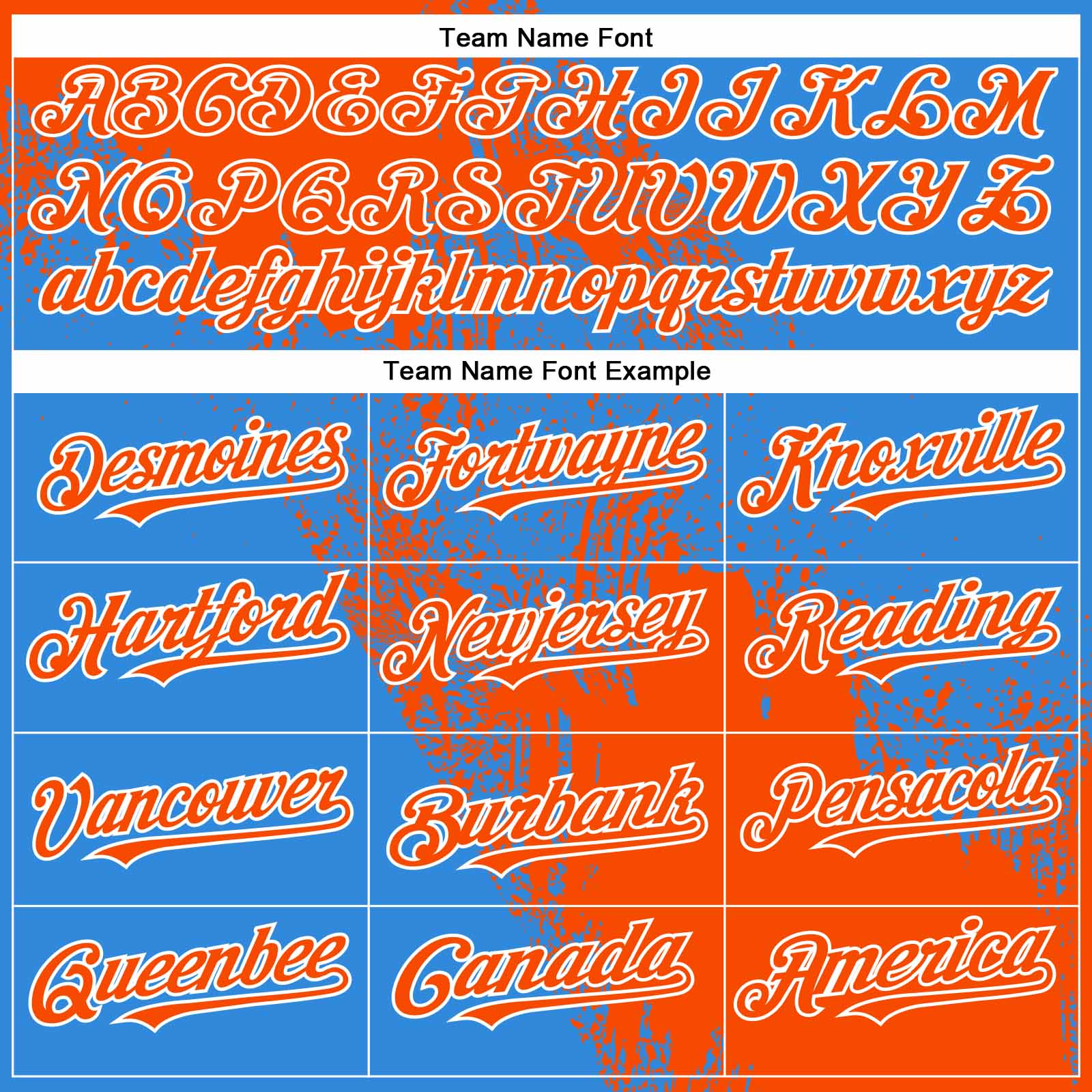 Custom Orange Electric Blue-White 3D Pattern Abstract Brush Stroke Two-Button Unisex Softball Jersey