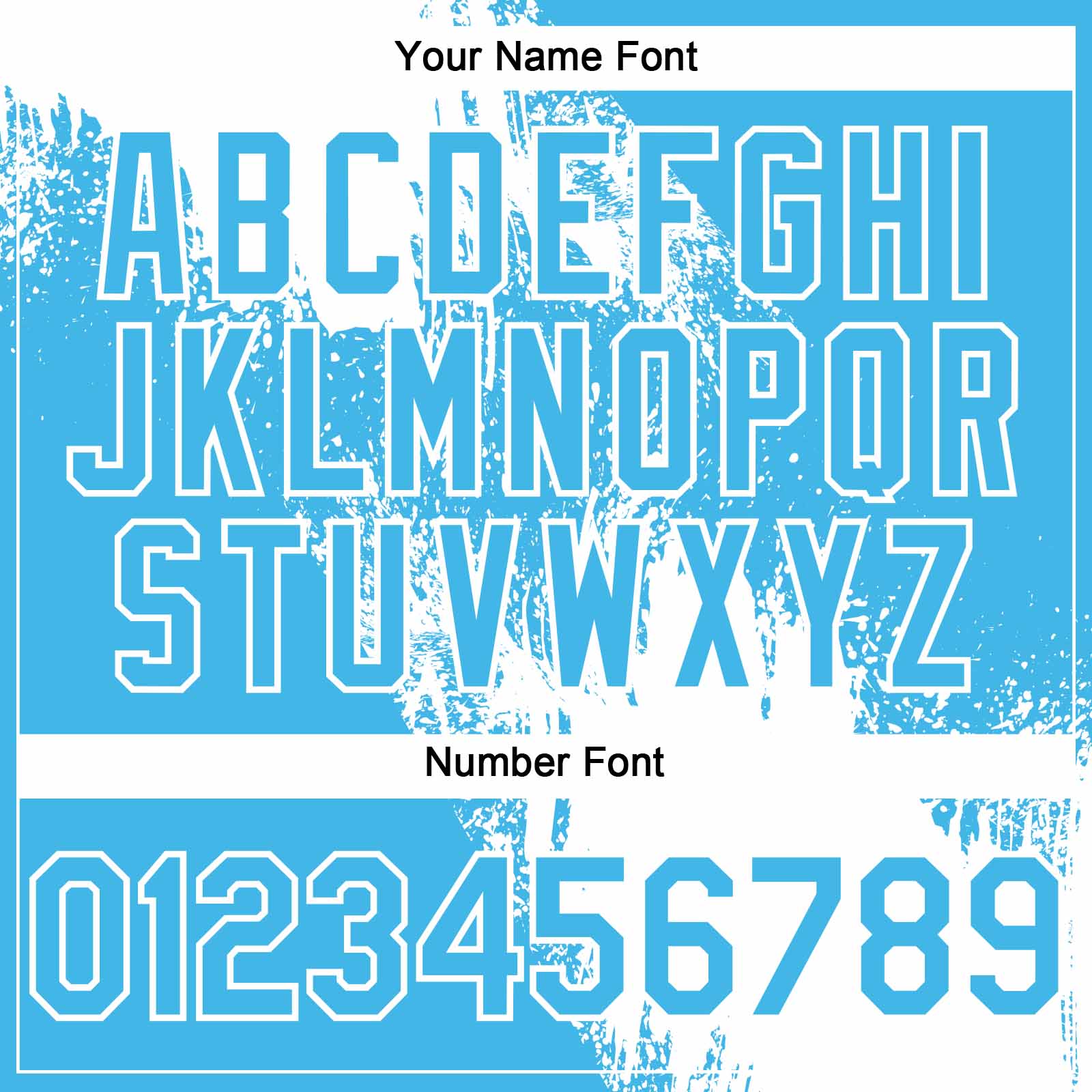 Custom White Sky Blue 3D Pattern Abstract Brush Stroke Two-Button Unisex Softball Jersey