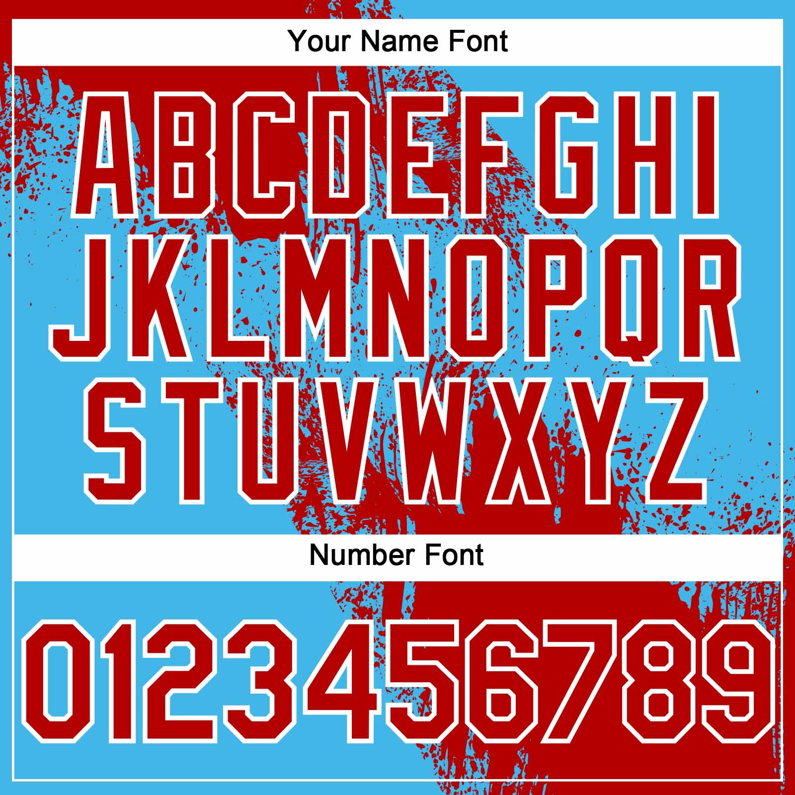 Custom Red Sky Blue-White 3D Pattern Abstract Brush Stroke Two-Button Unisex Softball Jersey