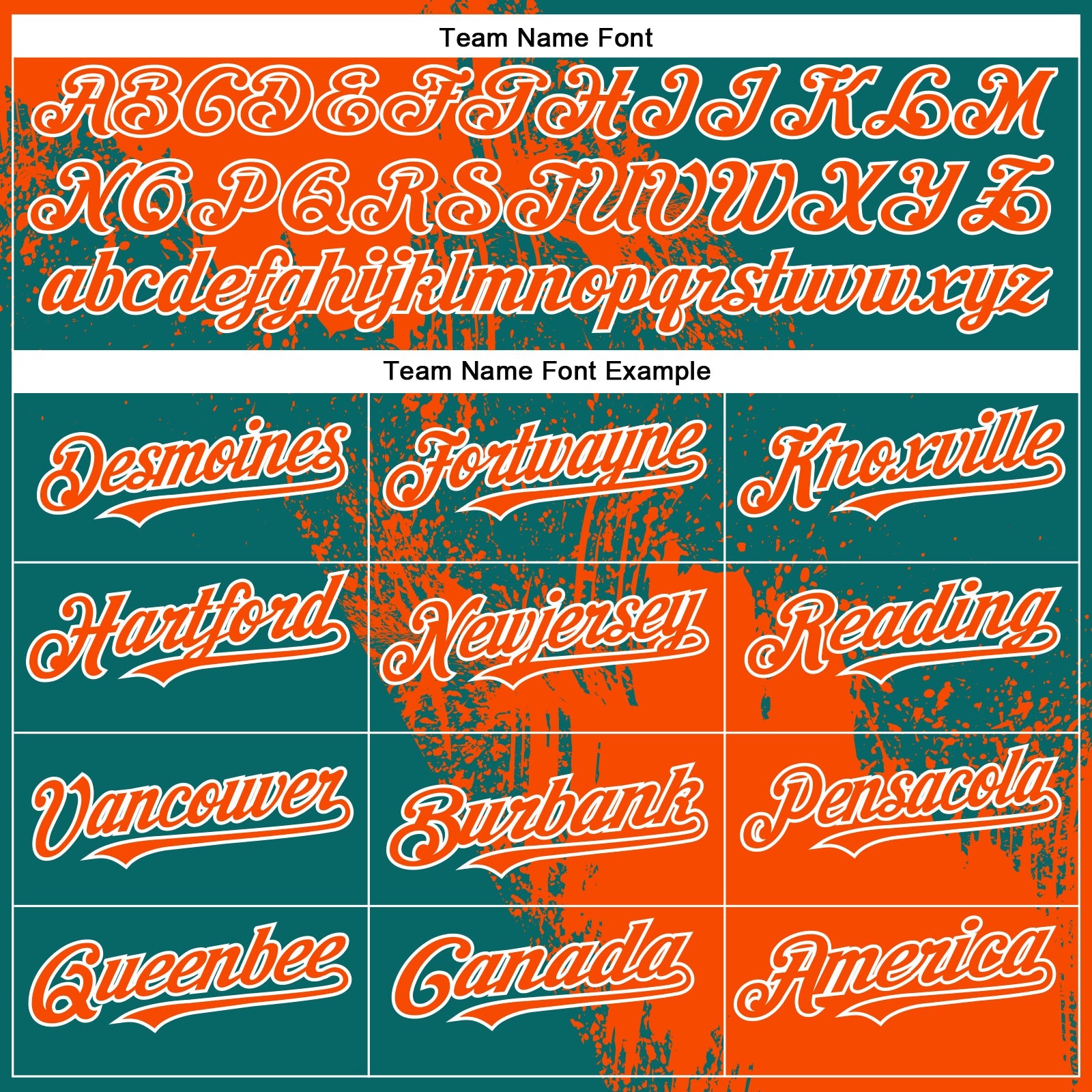 Custom Orange Teal-White 3D Pattern Abstract Brush Stroke Two-Button Unisex Softball Jersey
