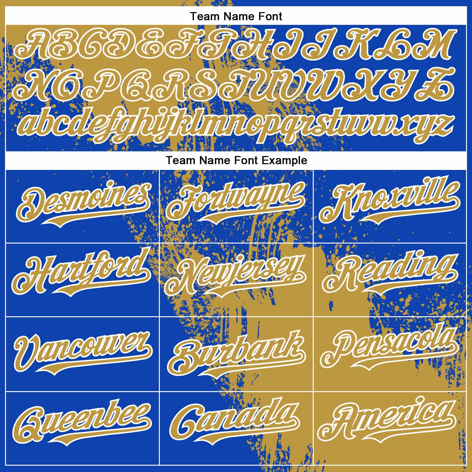 Custom Old Gold Thunder Blue-White 3D Pattern Abstract Brush Stroke Two-Button Unisex Softball Jersey