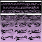 Custom Black Light Purple 3D Gradient Square Shape Two-Button Unisex Softball Jersey