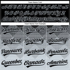 Custom Black Silver 3D Gradient Square Shape Two-Button Unisex Softball Jersey