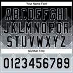 Custom Black Silver 3D Gradient Square Shape Two-Button Unisex Softball Jersey