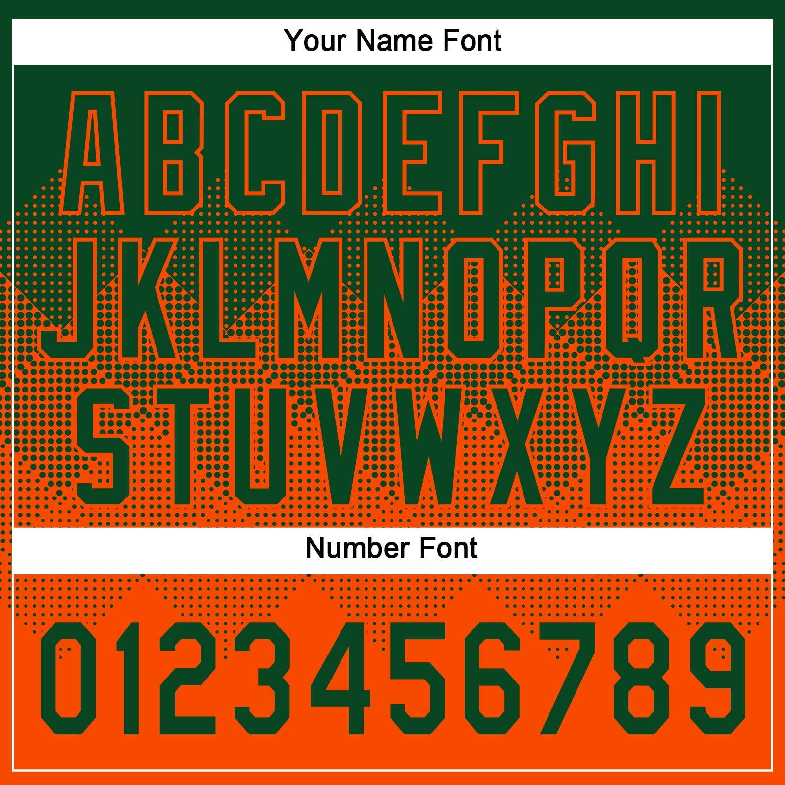 Custom Green Orange 3D Gradient Square Shape Two-Button Unisex Softball Jersey