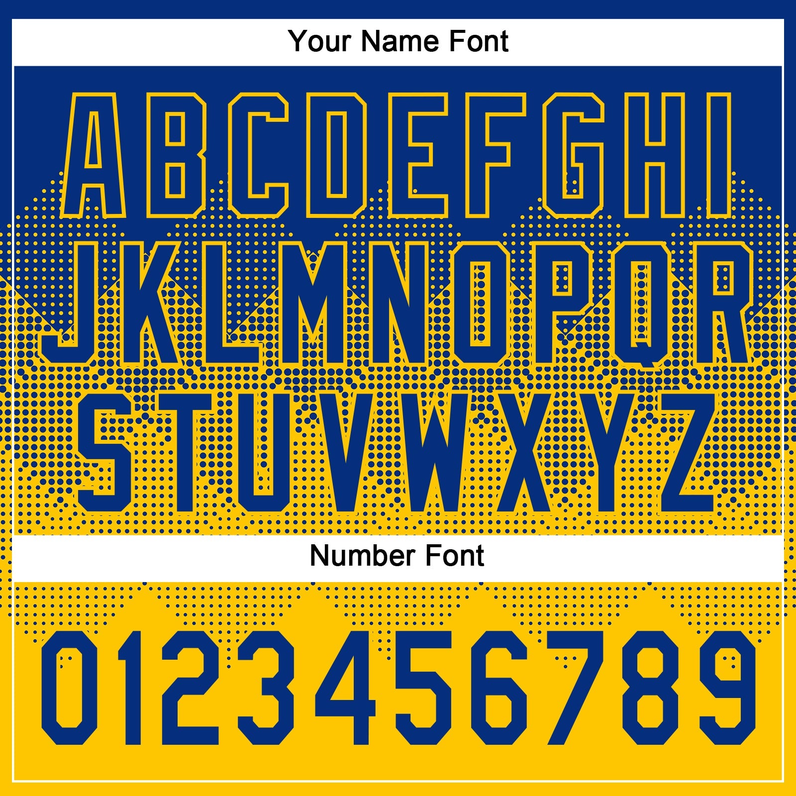 Custom Royal Yellow 3D Gradient Square Shape Two-Button Unisex Softball Jersey