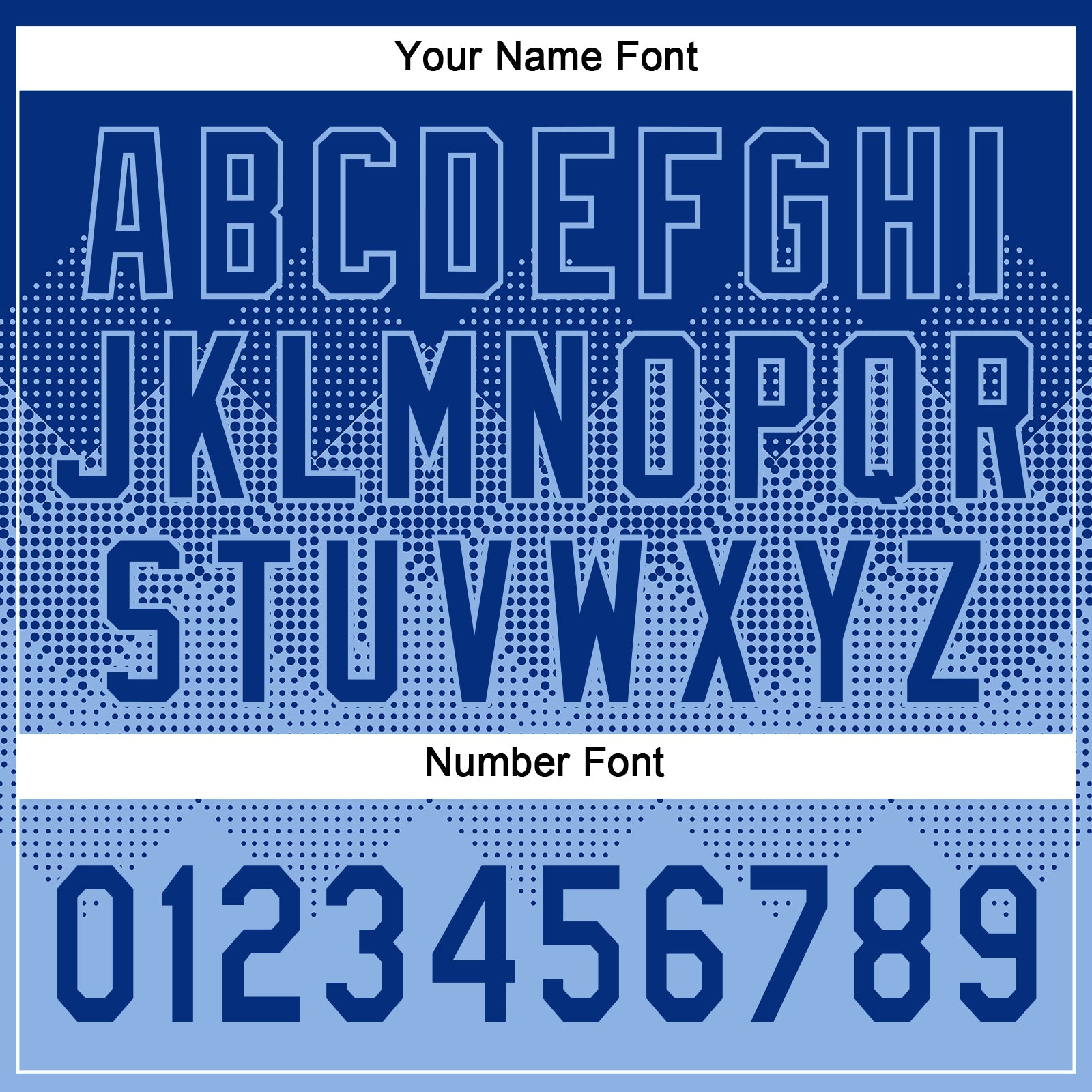 Custom Royal Light Blue 3D Gradient Square Shape Two-Button Unisex Softball Jersey